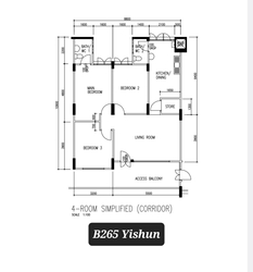 Blk 265 Yishun Street 22 (Yishun), HDB 4 Rooms #430385201